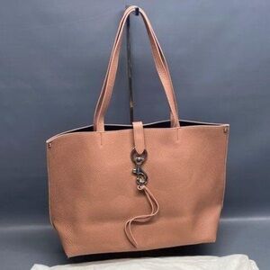 Rebecca Minkoff Leather Tote Bag with Silver Detail